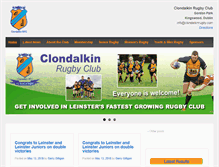 Tablet Screenshot of clondalkinrugby.com